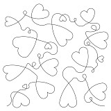 hearts and loops simple